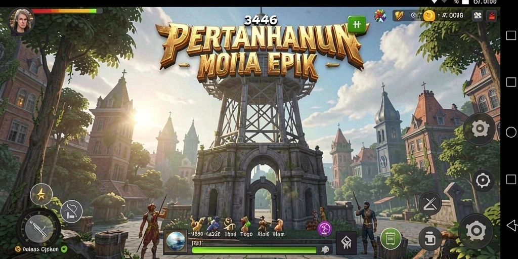 Gameplay <strong>3446</strong> yang menantang dalam Tower Defense.