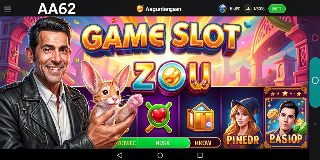 Tampilan gameplay seru dengan tema menarik di AA62.