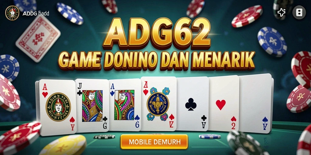 Screenshot utama ADG62 menampilkan gameplay Domino yang menarik.
