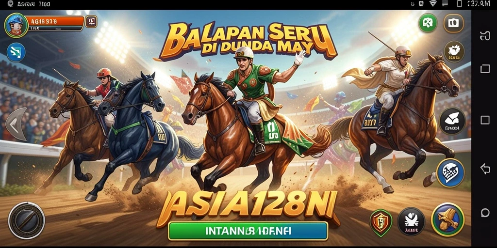 Tampilan gameplay ASIA128 dengan aksi balap yang mendebarkan.
