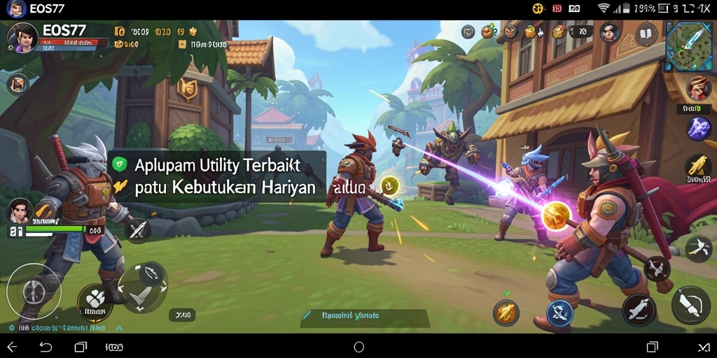 Screenshot utama EOS77 menampilkan antarmuka aplikasi untuk pengelolaan Utility.