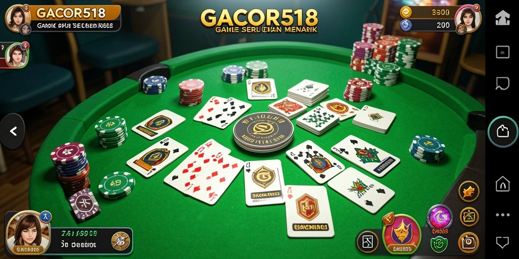 Tampilan gameplay GACOR518 yang seru dan penuh strategi.