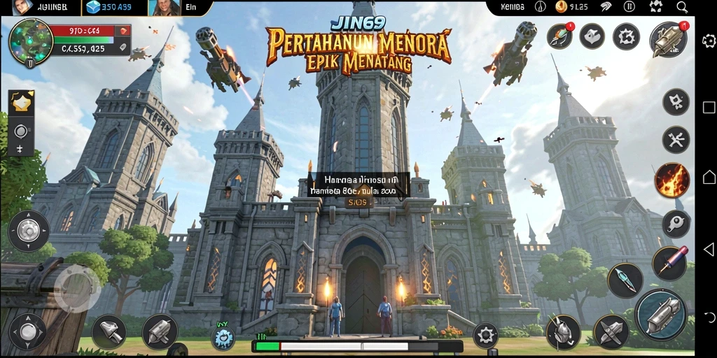 Tampilan aksi pertahanan menara yang mendebarkan di JIN69.