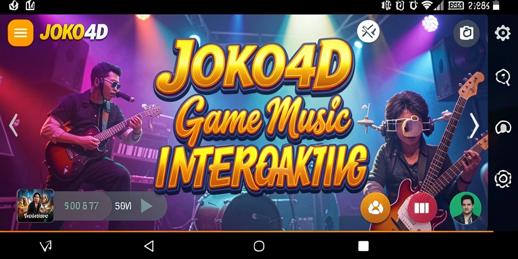Screenshot JOKO4D menunjukkan gameplay musik yang seru dan interaktif.