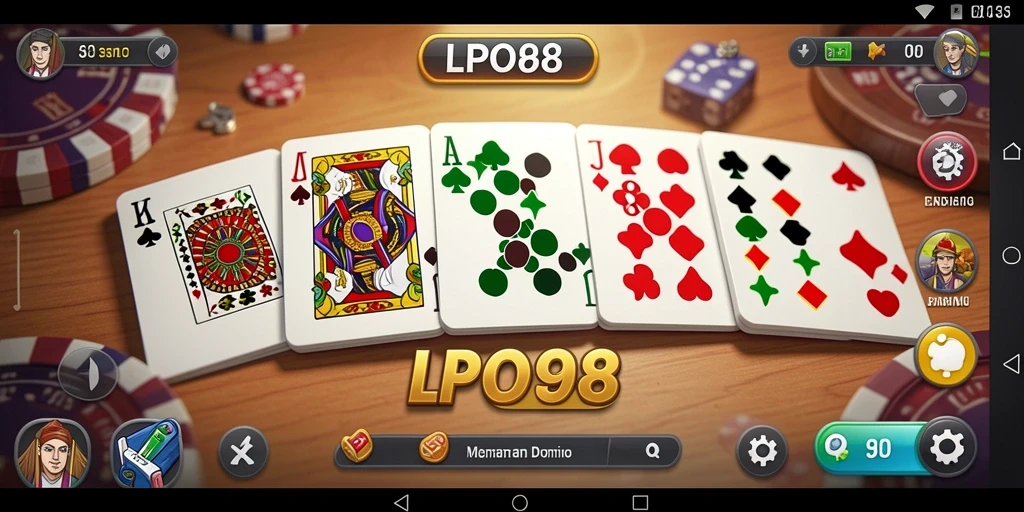 Screenshot gameplay LPO88 yang menampilkan keseruan permainan Domino.