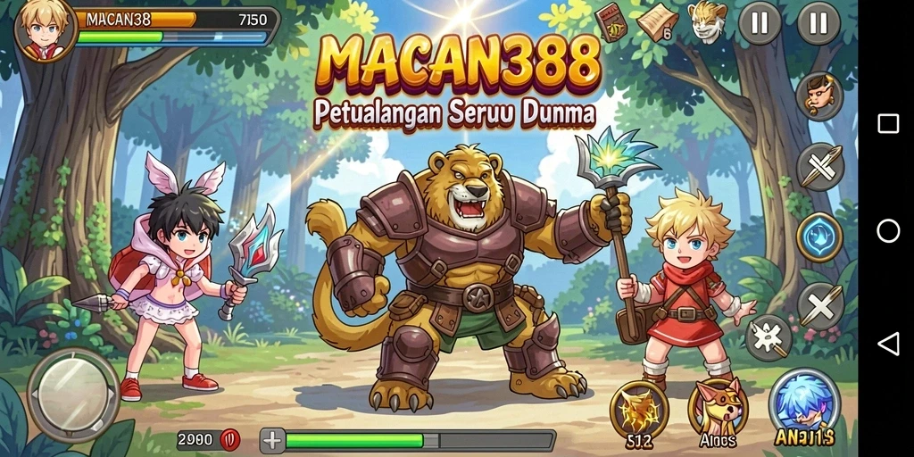 Gameplay seru dalam <strong>MACAN388</strong> dengan karakter-karakter anime ikonik.