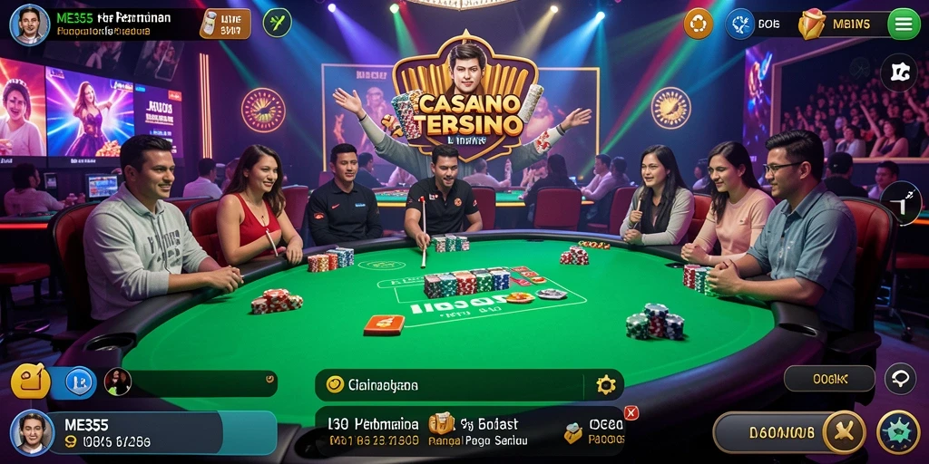 Tampilan gameplay Live Casino yang interaktif dan mendebarkan.
