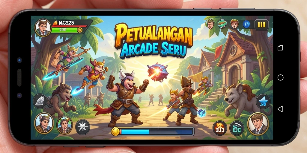 Screenshot MG525 menunjukkan aksi gameplay yang mendebarkan.