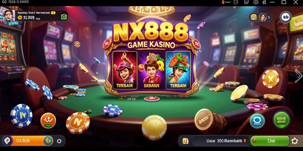 Screenshot NX888 menampilkan gameplay yang mendebarkan di dunia kasino.
