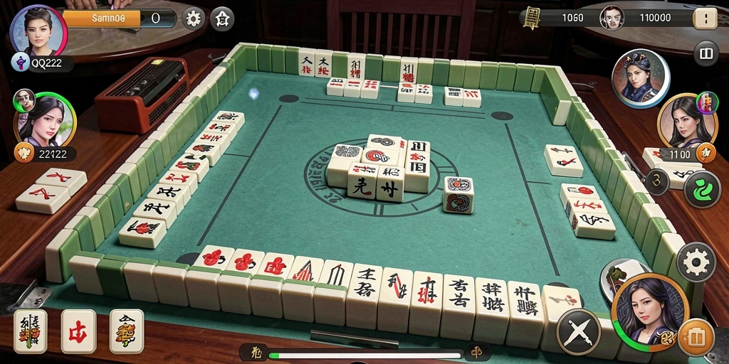Gameplay seru Mahjong di QQ222 dengan tampilan yang menawan.