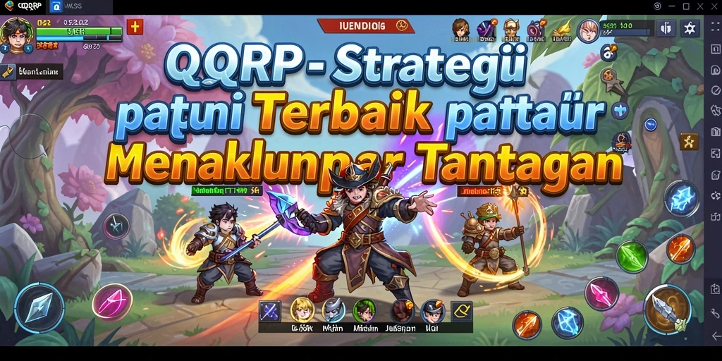 Screenshot gameplay QQRP yang menampilkan strategi taktis yang mendebarkan.