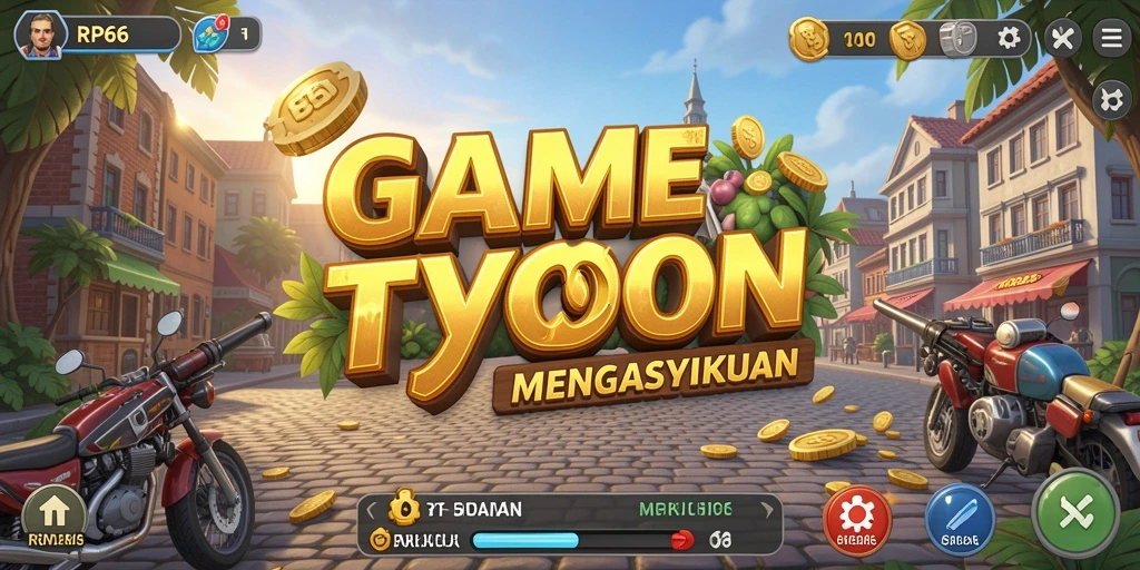 Screenshot menunjukkan pengalaman gameplay Tycoon yang memikat dan interaktif.