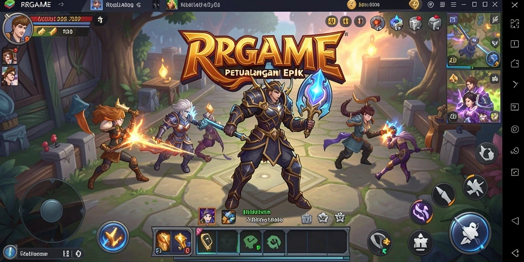 Screenshot RPGAME menampilkan pengalaman gameplay yang mendebarkan.