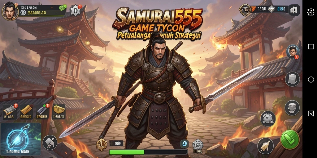 Screenshot utama SAMURAI555 menampilkan gameplay Tycoon yang mendebarkan.