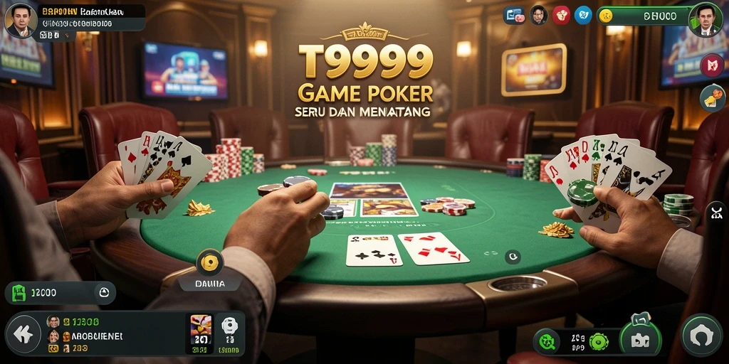 Gameplay menarik T9999 dalam aksi poker yang mendebarkan.