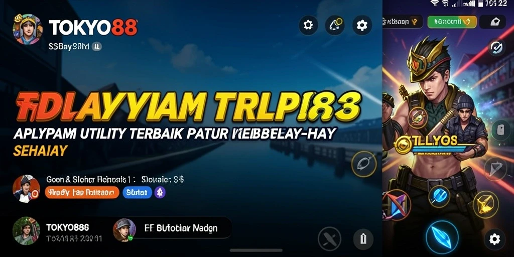 Screenshot utama TOKYO88 menampilkan antarmuka aplikasi Utility yang bersih dan mudah digunakan.