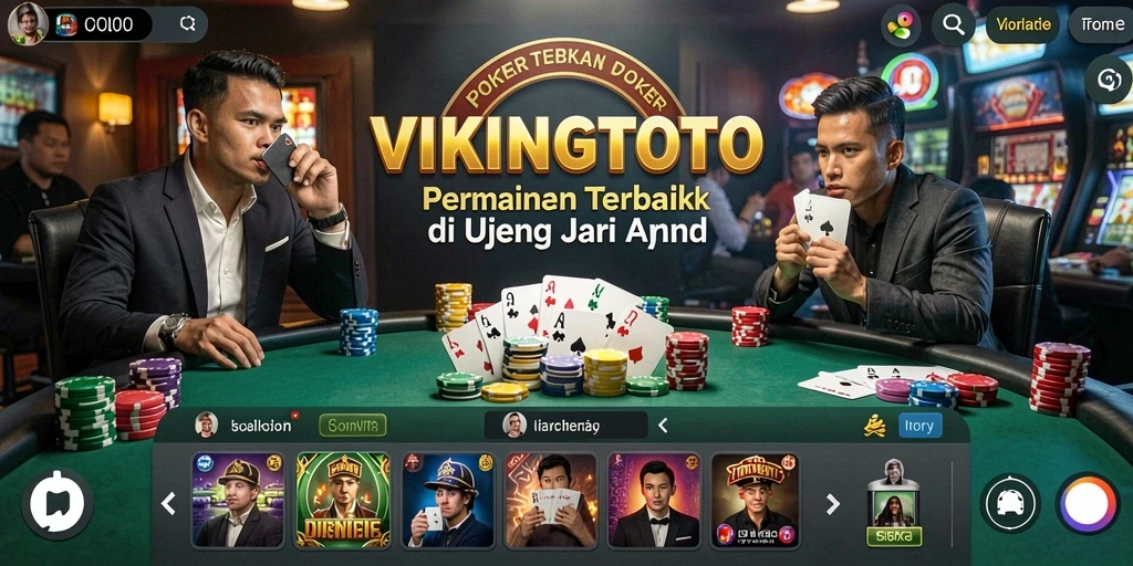 Tampilan menarik gameplay Poker di VIKINGTOTO.